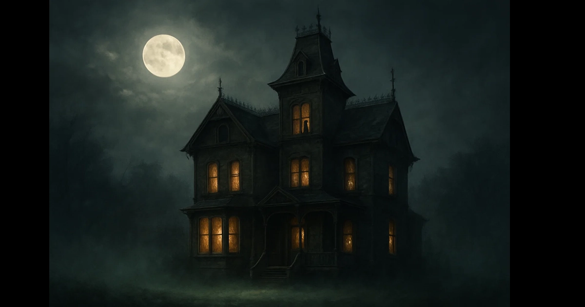 Representação dos Sete Contínuos — estruturas ocultas do universo da Casa Fantasma